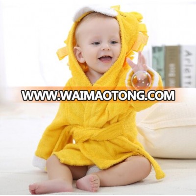 Hotel towel selections boys robe, kids hooded cotton terry bathrobe, made in China with good quality